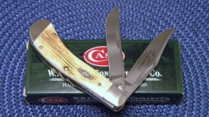 Case XX USA 2009 Burnt White Bone T.B. 62110 SS Tony Bose Saddlehorn Knife - NIB