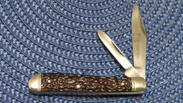 John Primble Belknap HDW & MFG Co. 4927 Delrin 2 Blade Stockman Knife - c.1940-1968 John Primble Belknap HDW & MFG Co. 4927 Delrin 2 Blade Stockman Knife - c.1940-1968