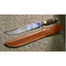 Edge Brand Solingen Germany Stag Gator Hunter Fixed Blade Sheath Knife Edge Brand Solingen Germany Stag Gator Hunter Fixed Blade Sheath Knife