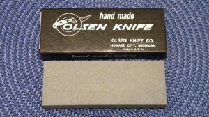 Olsen Knife Co. Howard City, Michigan USA Knife Sharpening Stone - NIB