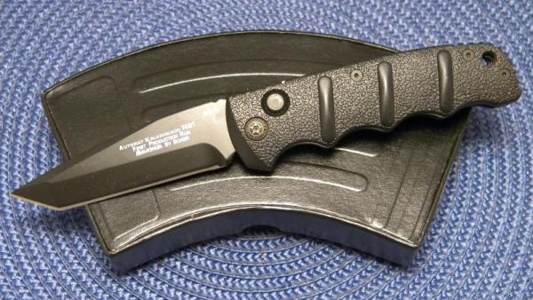 Magnum by Boker 1st Production Run Automat K Alashnikov 74BT AUS8 Stainless Taiwan Swithblade Knife Magnum by Boker 1st Production Run Automat K Alashnikov 74BT AUS8 Stainless Taiwan Swithblade Knife