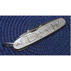 Utica Cutlery Co. Utica, NY Made in USA J. & C.N. Co. Metal Advertising Utility Knife