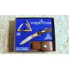 Schrade USA Old Timer Gift Set SGS-6 Delrin 5OT Bruin Lockback & 108OT Junior Stockman Knife - NIB Schrade USA Old Timer Gift Set SGS-6 Delrin 5OT Bruin Lockback & 108OT Junior Stockman Knife - NIB
