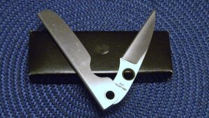 Custom Metal Folding Pocket Knife by Pat Crawford