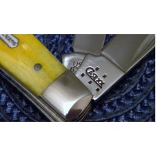 Case XX USA 2005 Yellow Bone 6207 SS John Deere Mini Trapper Knife - NIB Case XX USA 2005 Yellow Bone 6207 SS John Deere Mini Trapper Knife - NIB