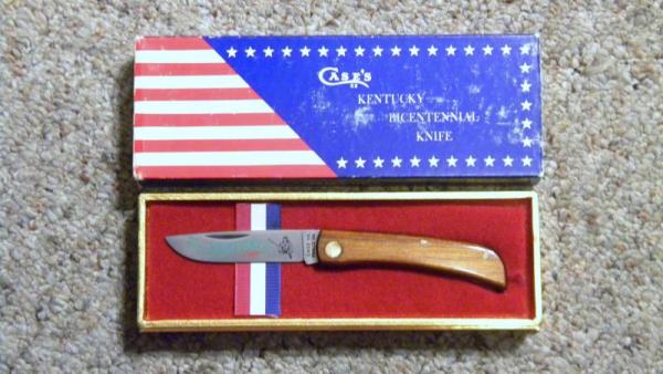 Case XX USA 1975 Wood P137 SS Kentucky Bicentennial Sodbuster Knife - NIB