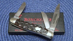 Winchester Trademark USA 1987 Bone 3964 Stockman Knife - NIB