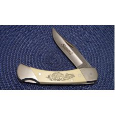 Schrade + USA SC705 Bear Scrimshaw Lockback Knife & Pouch - NIB Schrade + USA SC705 Bear Scrimshaw Lockback Knife & Pouch - NIB