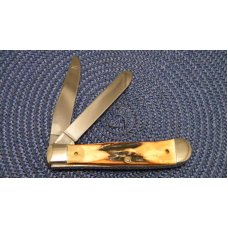 Case XX Bradford PA USA 1992 Stag 5254 SS Trapper Knife Case XX Bradford PA USA 1992 Stag 5254 SS Trapper Knife