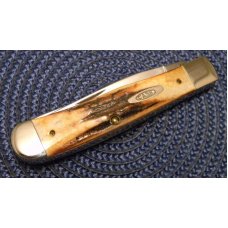 Case XX Bradford PA USA 1992 Stag 5254 SS Trapper Knife Case XX Bradford PA USA 1992 Stag 5254 SS Trapper Knife