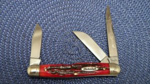 Robeson Mastercraft USA (by Queen Cut. Co.) Bone Stockman Knife