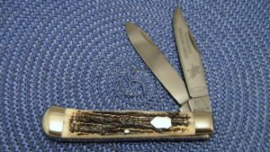 Bulldog Brand Solingen Germany Bone Tennessee Walking Horse Trapper Knife