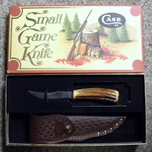 Case XX SS USA 10 Dot (1980) Stag 523-3 1/4 SSP Small Game Fixed Blade Sheath Knife - NIB