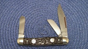 Boker Solingen Germany Tree Brand 7474 LTD 1971 Wiss. Commemorative Premium Stockman Knife