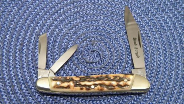 JA Henkels Germany Hand Forged Stag 1928 Whittler Knife JA Henkels Germany Hand Forged Stag 1928 Whittler Knife