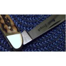 JA Henkels Germany Hand Forged Stag 1928 Whittler Knife JA Henkels Germany Hand Forged Stag 1928 Whittler Knife