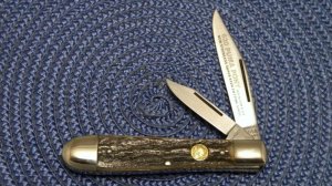 Puma Germany Stainless Stag 620 Pony Folding Jack Knife c.1972