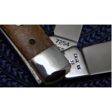 Case XX SS USA 1 Dot (1989) Curly Maple 7254 SS Trapper Knife