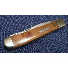 Case XX SS USA 1 Dot (1989) Curly Maple 7254 SS Trapper Knife