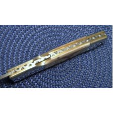 Frost Cutlery Excelsior Grade 1980 Surgical Steel Japan Scrimshawed Bone Lockback Knife Frost Cutlery Excelsior Grade 1980 Surgical Steel Japan Scrimshawed Bone Lockback Knife