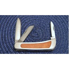 Frontier USA Imperial Stainless P-111 Wood 3 Blade Knife Frontier USA Imperial Stainless P-111 Wood 3 Blade Knife