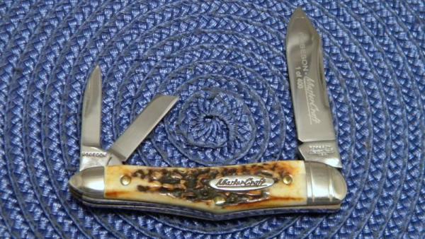 Robeson Mastercraft USA (by Queen Cut. Co.) Stag Whittler Knife Robeson Mastercraft USA (by Queen Cut. Co.) Stag Whittler Knife