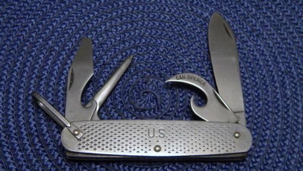 Camillus Made in USA Stainless Steel US Military Utility Knife c.1977 Camillus Made in USA Stainless Steel US Military Utility Knife c.1977