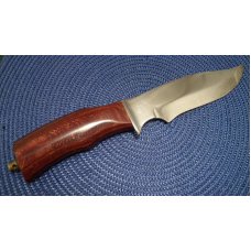 Colt Sheffield England Wood & Brass Bowie Fixed Blade Sheath Knife c.1970's Colt Sheffield England Wood & Brass Bowie Fixed Blade Sheath Knife c.1970's