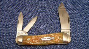 Winchester Trademark USA 1997 Bone 3908 Whittler Knife