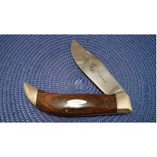 Case XX USA 7 Dot (1973) Wood P172 Buffalo Clasp Knife - NIB