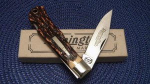 Remington UMC USA 1990 Delrin R1306 Bullet Tracker Lockback Knife - NIB