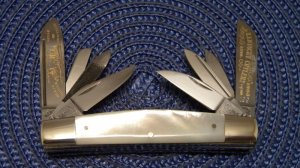 Fight'n Rooster Frank Buster Celebrated Cutlery Germany Pearl 8 Blade Congress Knife
