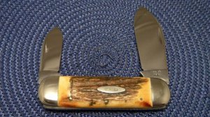 Case XX USA 6 Dot (1974) Customized Stag 6250 Elephant Toe Knife