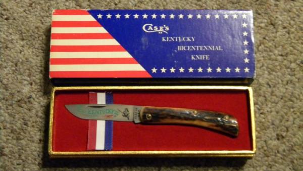 Case XX USA 1976 Stag 5137SS Kentucky Bicentennial Sodbuster Knife - NIB Case XX USA 1976 Stag 5137SS Kentucky Bicentennial Sodbuster Knife - NIB