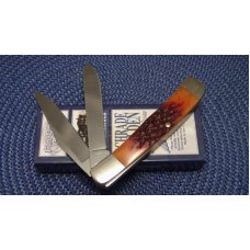 Schrade Walden USA (Taylor Cutlery) Amber Bone SWAJB54 Everlastingly Sharp Trapper Knife - NIB Schrade Walden USA (Taylor Cutlery) Amber Bone SWAJB54 Everlastingly Sharp Trapper Knife - NIB