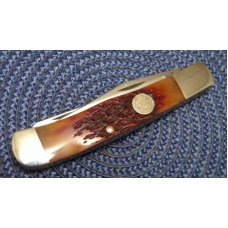 Schrade Walden USA (Taylor Cutlery) Amber Bone SWAJB54 Everlastingly Sharp Trapper Knife - NIB Schrade Walden USA (Taylor Cutlery) Amber Bone SWAJB54 Everlastingly Sharp Trapper Knife - NIB