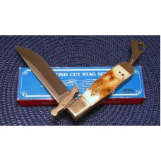 Parker IMAI Japan 2nd Cut Stag K-418 Wildlife Series Swing Guard Safety Folder Knife - NIB