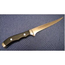 Normark Drop Forged Germany INOX Black Medallion Fillet Knife & Sheath - NIB Normark Drop Forged Germany INOX Black Medallion Fillet Knife & Sheath - NIB
