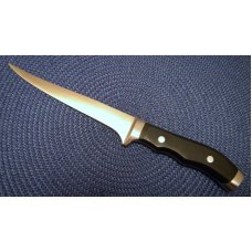 Normark Drop Forged Germany INOX Black Medallion Fillet Knife & Sheath - NIB Normark Drop Forged Germany INOX Black Medallion Fillet Knife & Sheath - NIB