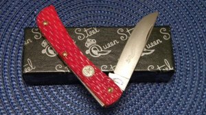 Queen Cut. Co. Tittusville PA Bone Sodbuster 2003 NKCA Youth Knife - NIB