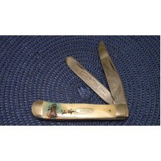 Case XX USA 6 Dot (1984) Bone 6254 New Grind Trapper Knife - John Wayne the Case XX USA 6 Dot (1984) Bone 6254 New Grind Trapper Knife - John Wayne the