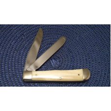 Case XX USA 6 Dot (1984) Bone 6254 New Grind Trapper Knife - John Wayne the Case XX USA 6 Dot (1984) Bone 6254 New Grind Trapper Knife - John Wayne the
