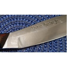 Othello Solingen Germany G.C. Co. 039 Wood Yukon Hunter Jr. Fixed Blade Sheath Knife
