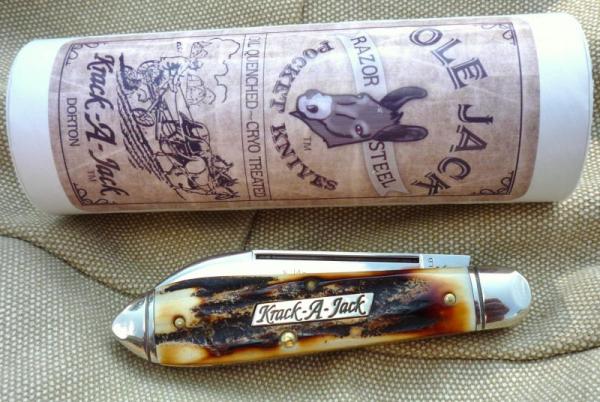OLE JACK KRACK-A-JACK BURNT STAG BULLET END JACK BY GEC