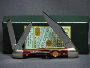 Canal Street Cutlery  Whittler Red Stag  Knife/case