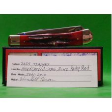 FIGHTIN BULL WENDELL CARSON TRAPPER KNIFE W/CASE FIGHTIN BULL WENDELL CARSON TRAPPER KNIFE W/CASE