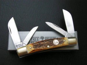 Boker CongressTree Brand GENUINE STAG Knife/case