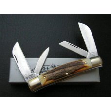 Boker CongressTree Brand GENUINE STAG Knife/case