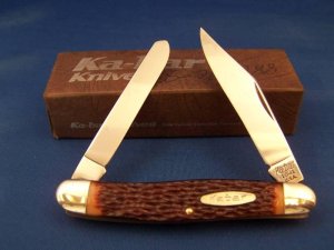 KA BAR RED MOOSE POCKET KNIFE KNIVE W/CASE