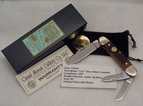 Canal Street Cannitler 312524 Dark Amber Jigged Bone Kinfe/case # 002 Canal Street Cannitler 312524 Dark Amber Jigged Bone Kinfe/case # 002